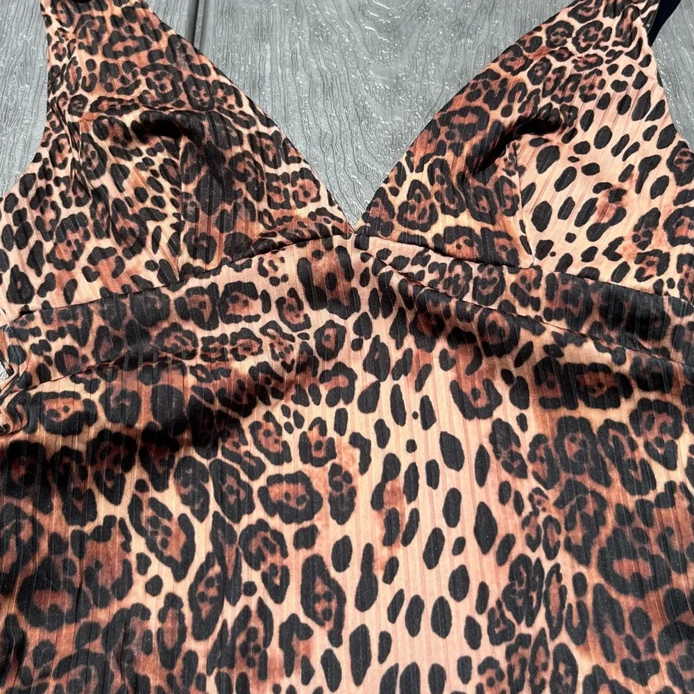 ASOS Maternity Leopard Print One Piece NWOT - Picture 7 of 13